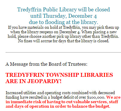 tredyffrin library notice