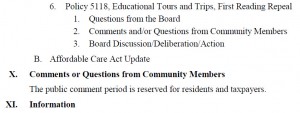 te school board agenda item 2015feb