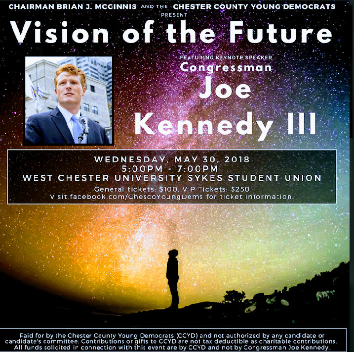 Joe Kennedy Speech-Save the Date @ Sykes Student Union West Chester University