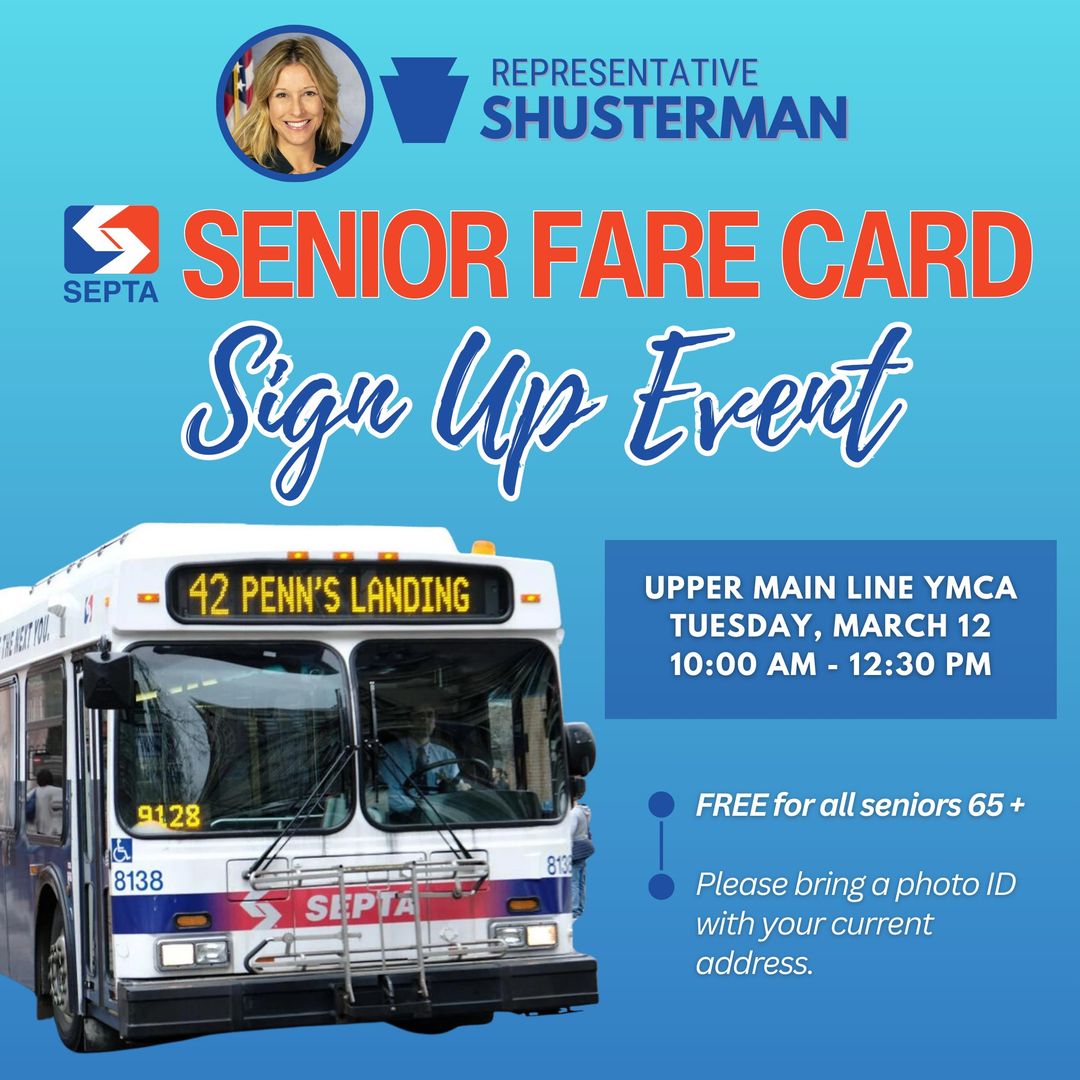 Free SEPTA Senior Key Card Event Tredyffrin Township Democrats