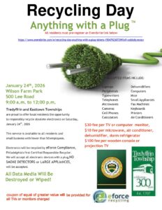 Recycling Day - Anything with a Plug @ Wilson Farm Park