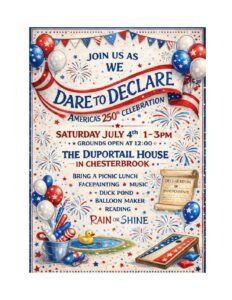 Dare to Declare America's 250th Celebration @ The Deportail House